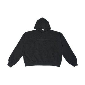 Alexander Wang Distressed Logo Hoodie Black